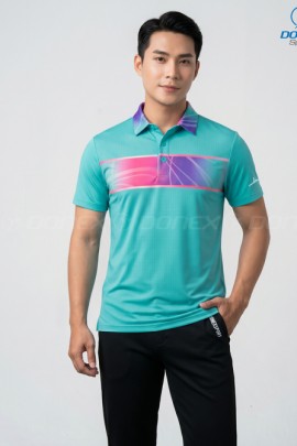 Áo thể thao nam MC-9158-19-01 Xanh ngọc phối trắng